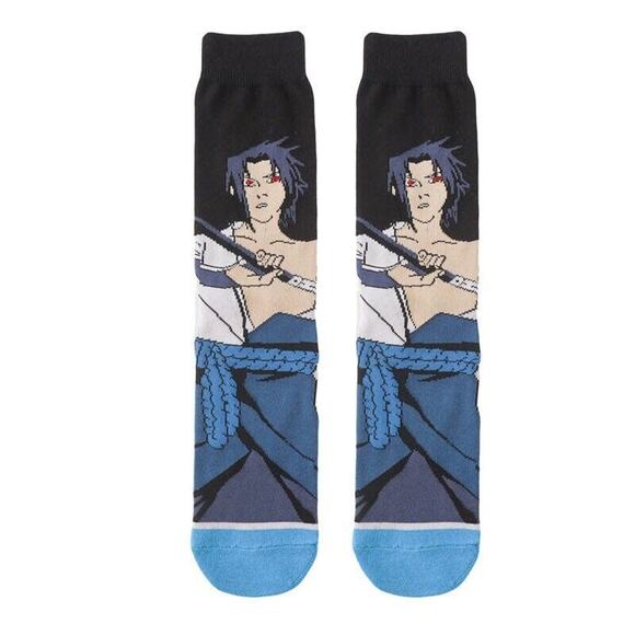 Sasuke Uchiha Anime Socks - Naruto Shippuden Merchandise - Picture 1 of 4